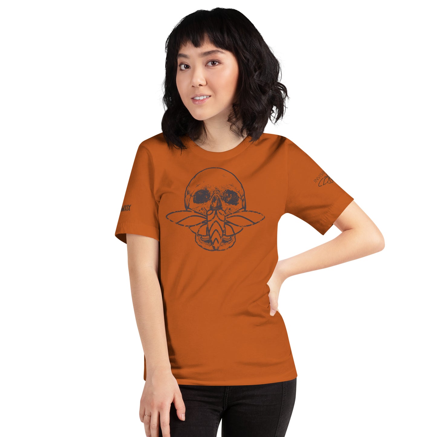 Cicada Skull Distressed Short sleeve t-shirt
