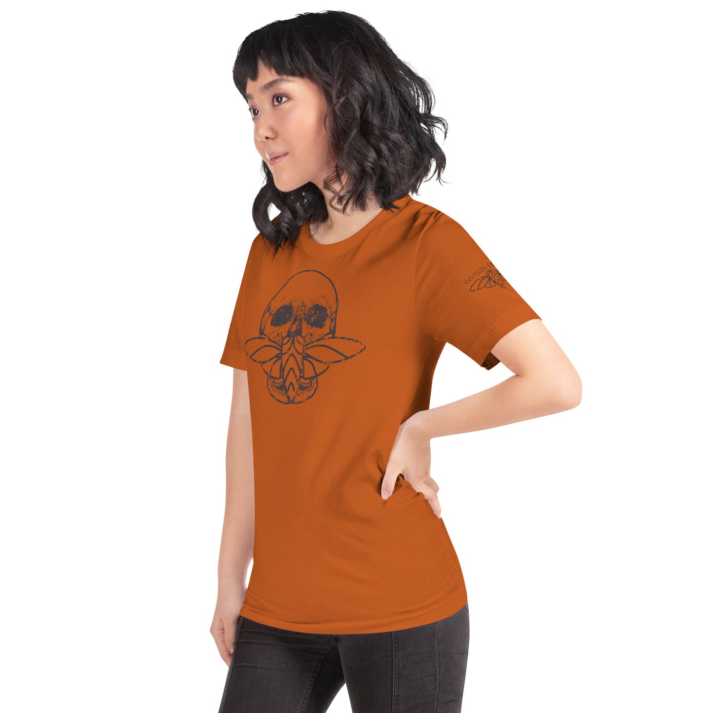Cicada Skull Distressed Short sleeve t-shirt