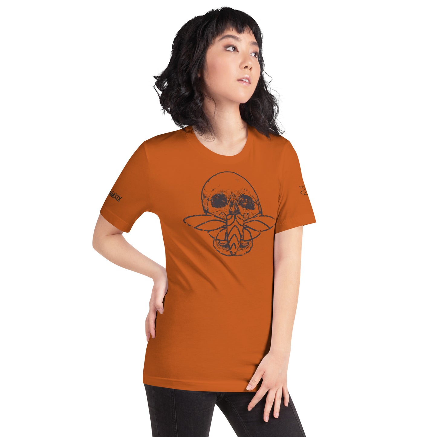 Cicada Skull Distressed Short sleeve t-shirt
