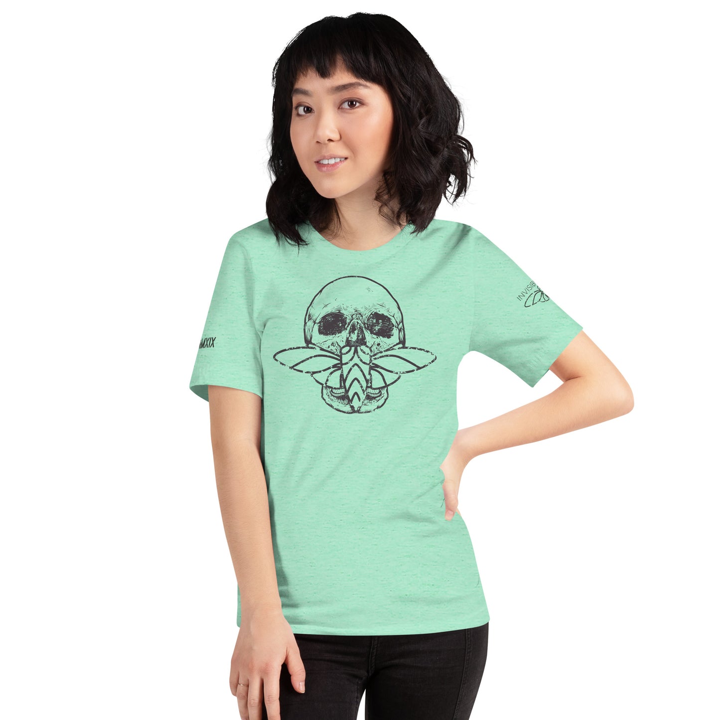 Cicada Skull Distressed Short sleeve t-shirt