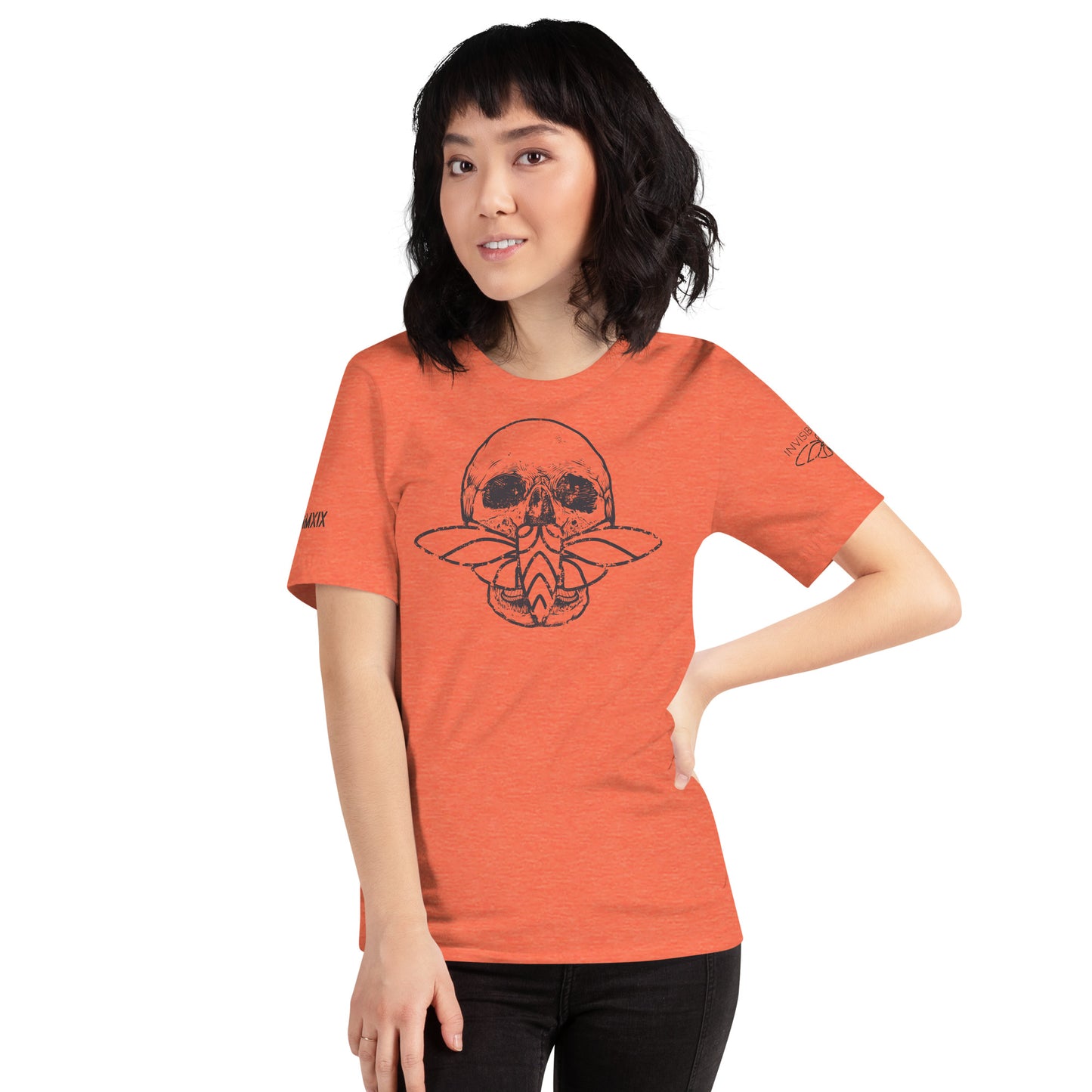 Cicada Skull Distressed Short sleeve t-shirt