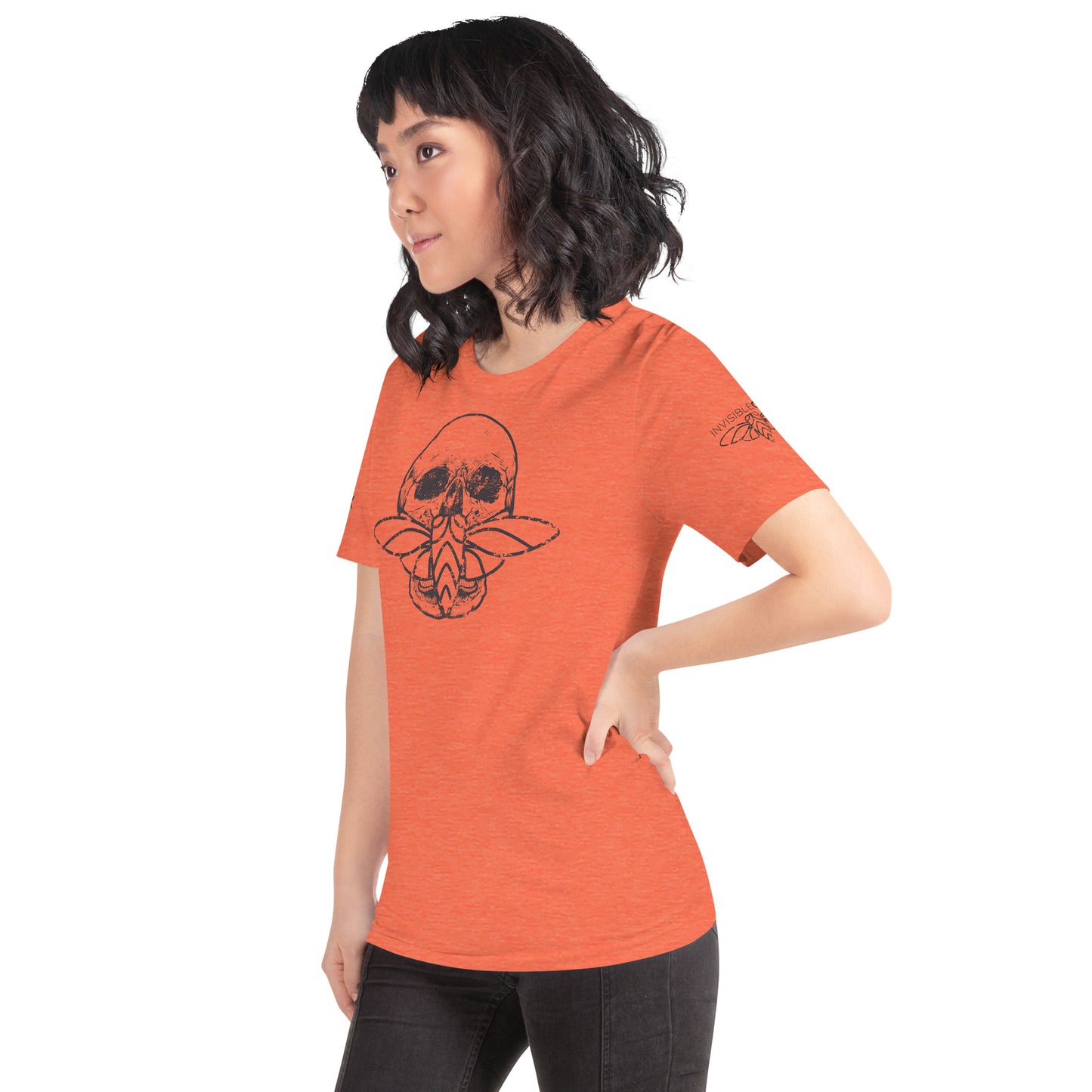 Cicada Skull Distressed Short sleeve t-shirt