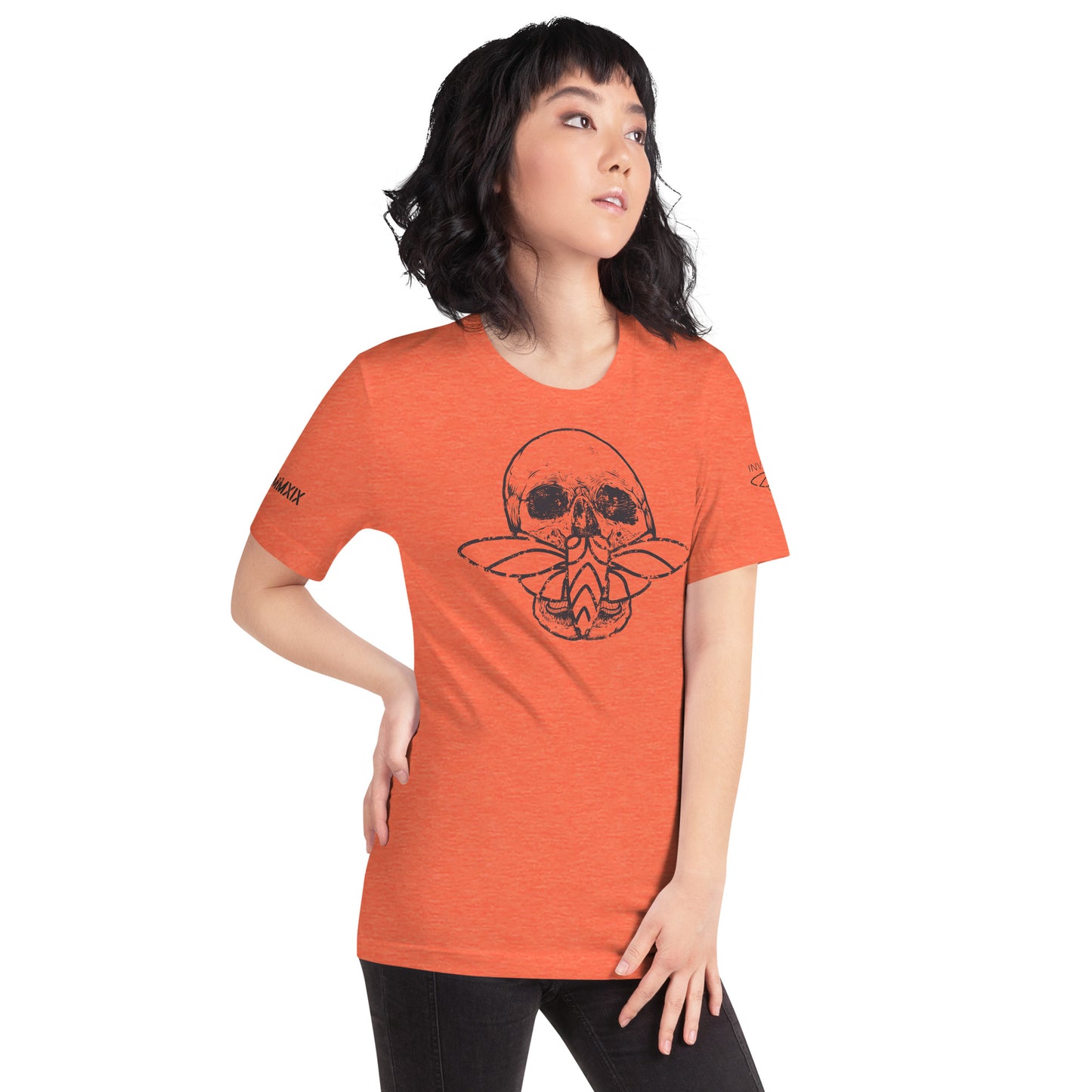 Cicada Skull Distressed Short sleeve t-shirt