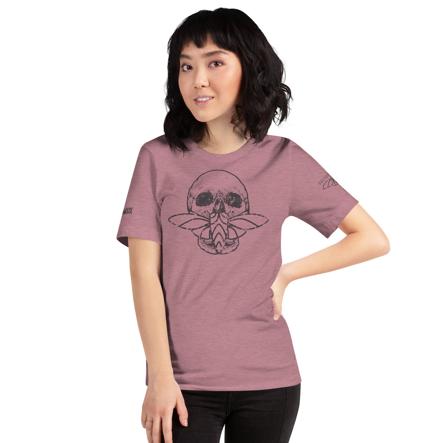 Cicada Skull Distressed Short sleeve t-shirt