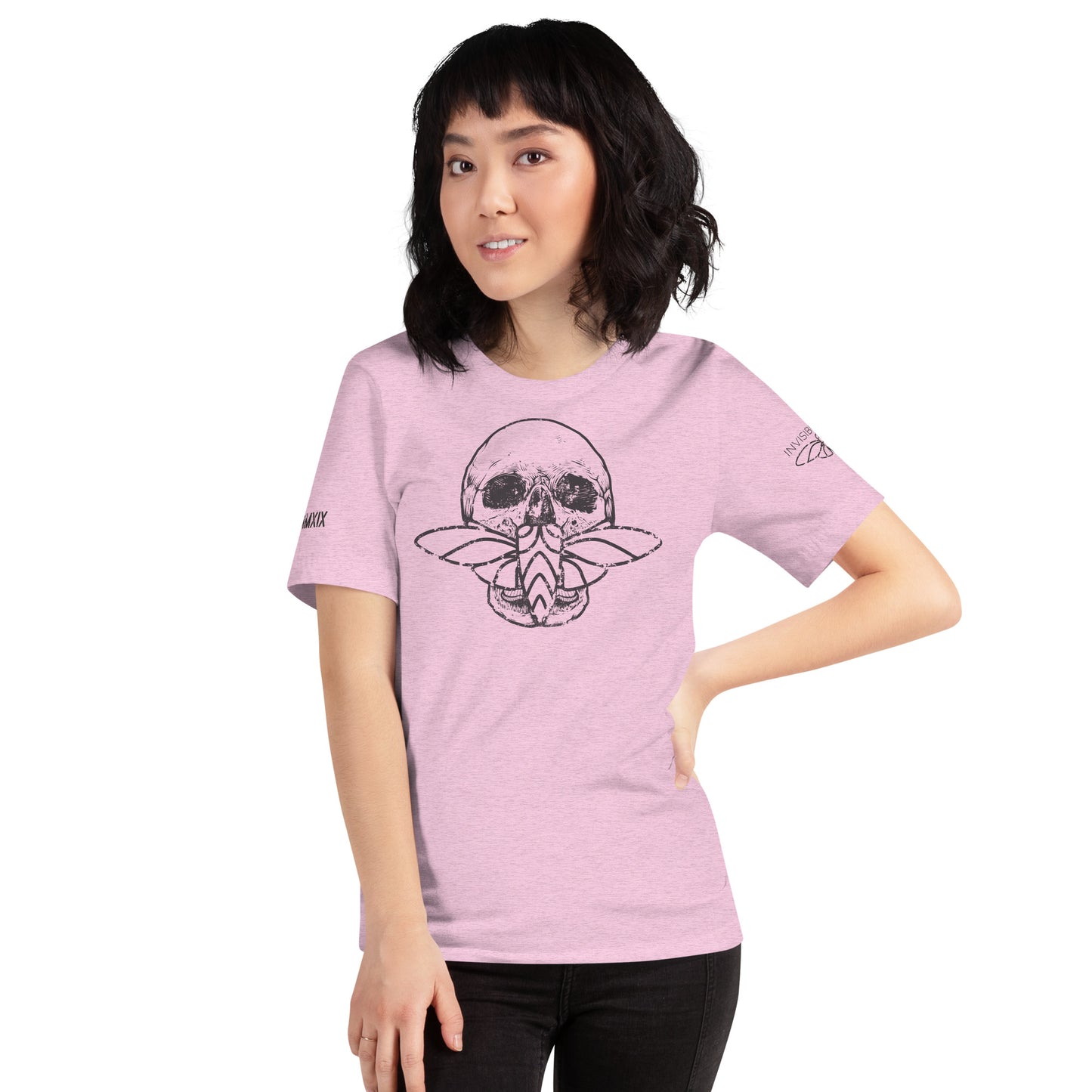 Cicada Skull Distressed Short sleeve t-shirt