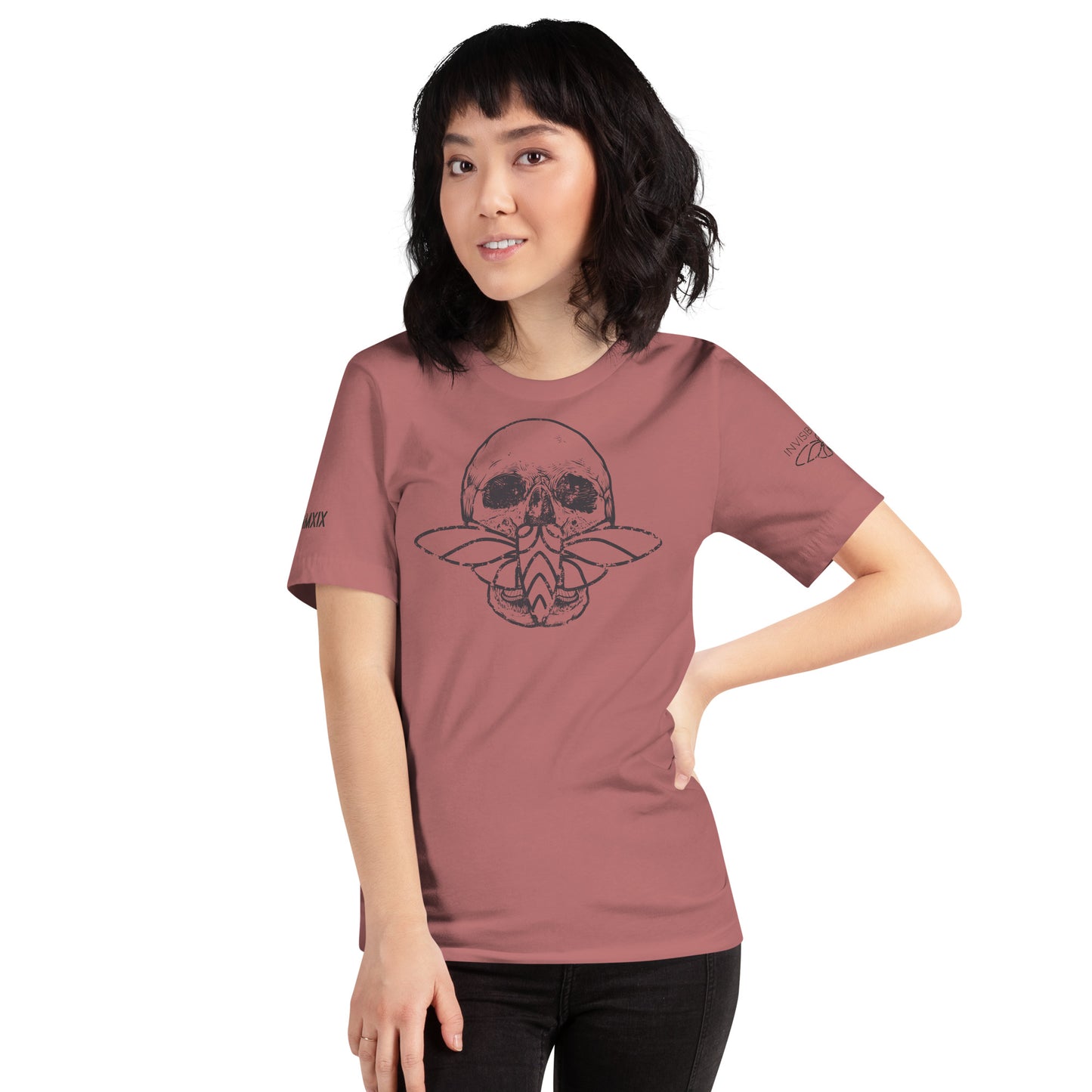 Cicada Skull Distressed Short sleeve t-shirt