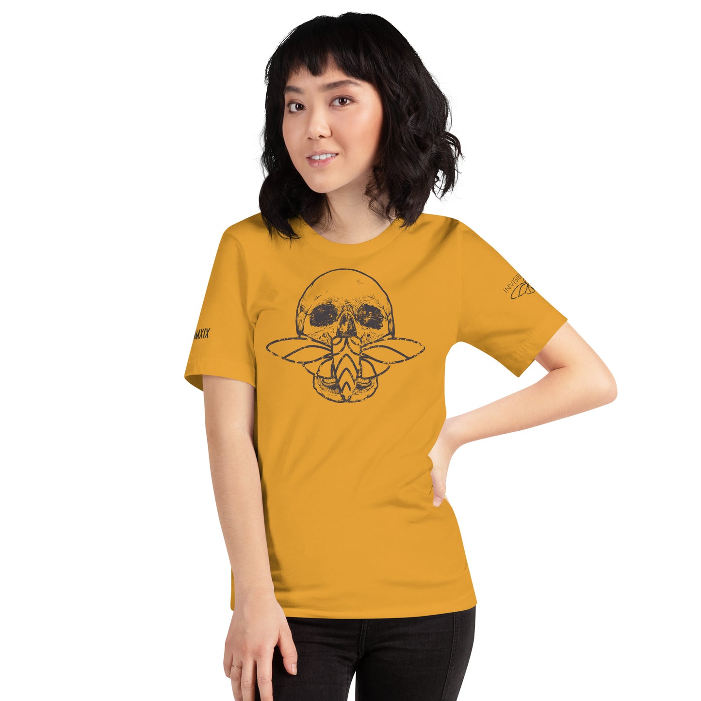 Cicada Skull Distressed Short sleeve t-shirt