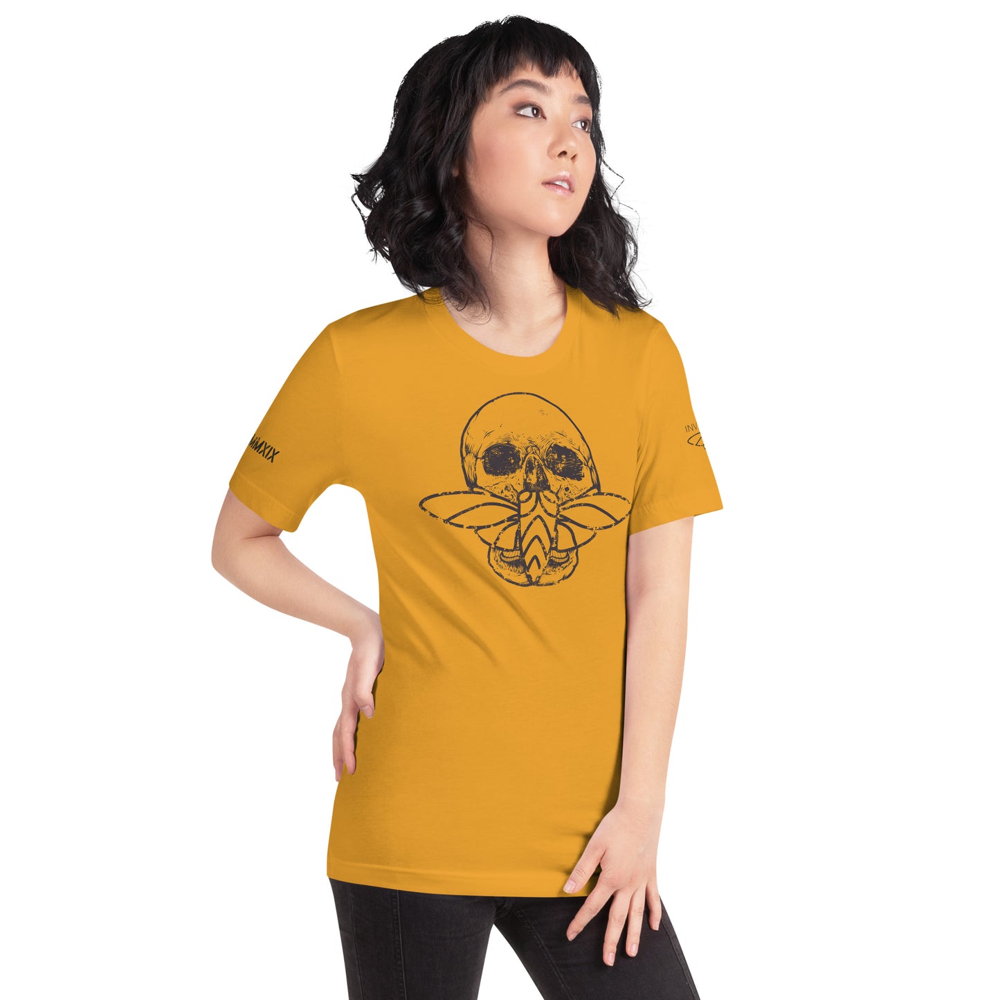 Cicada Skull Distressed Short sleeve t-shirt