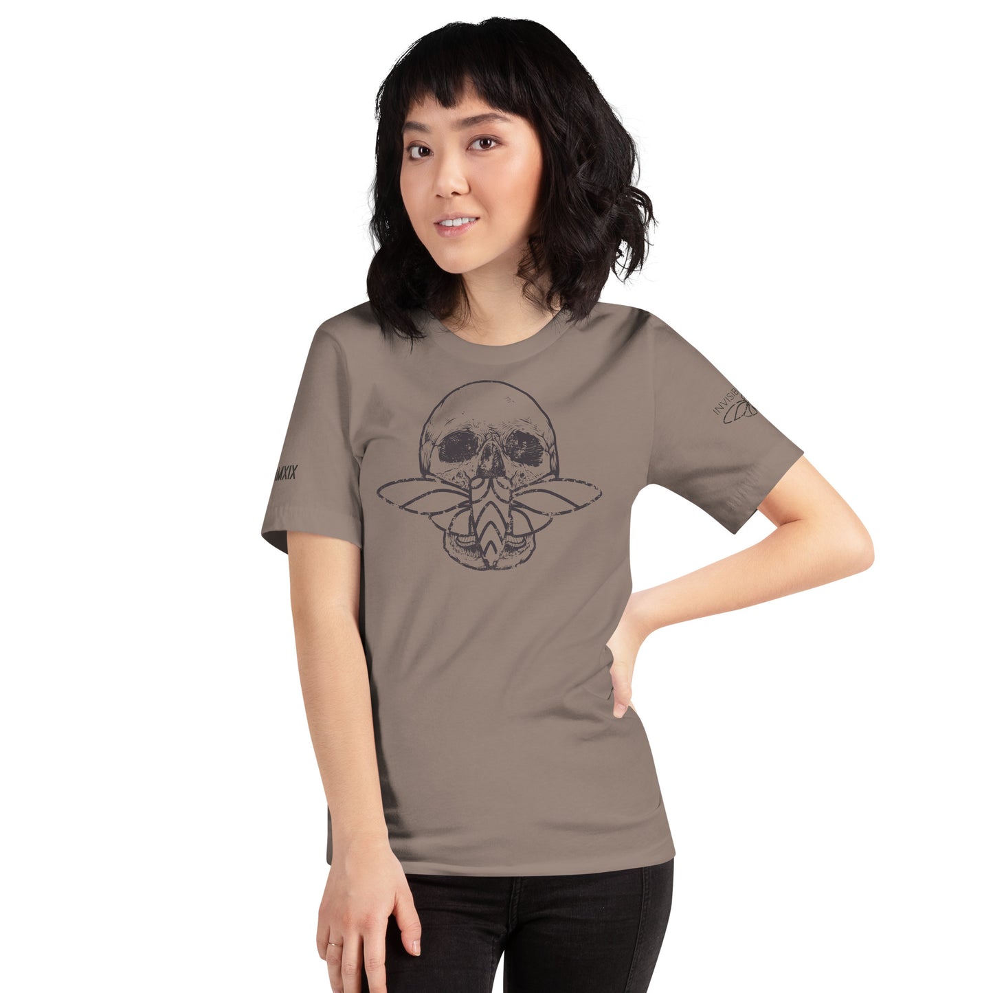 Cicada Skull Distressed Short sleeve t-shirt