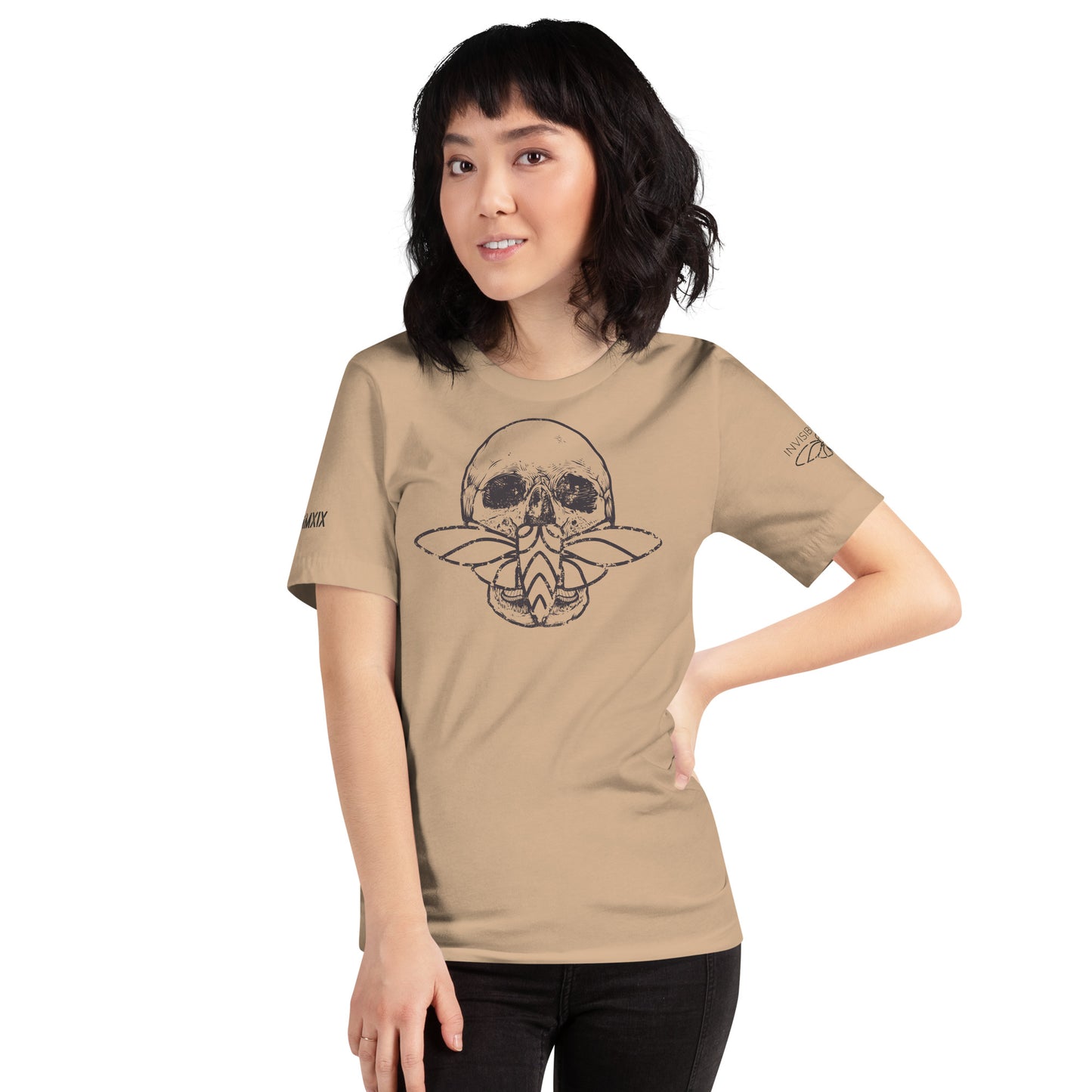 Cicada Skull Distressed Short sleeve t-shirt