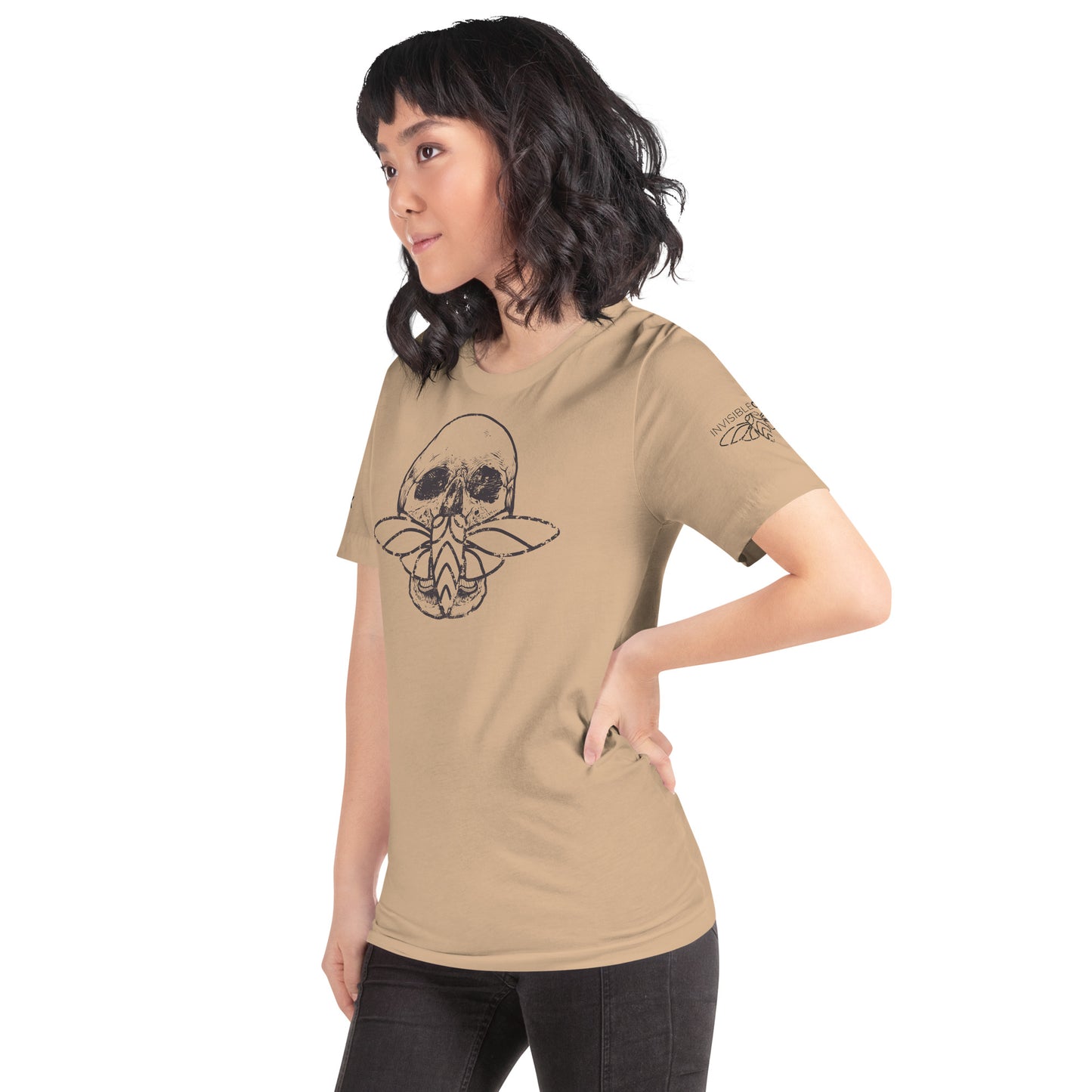Cicada Skull Distressed Short sleeve t-shirt