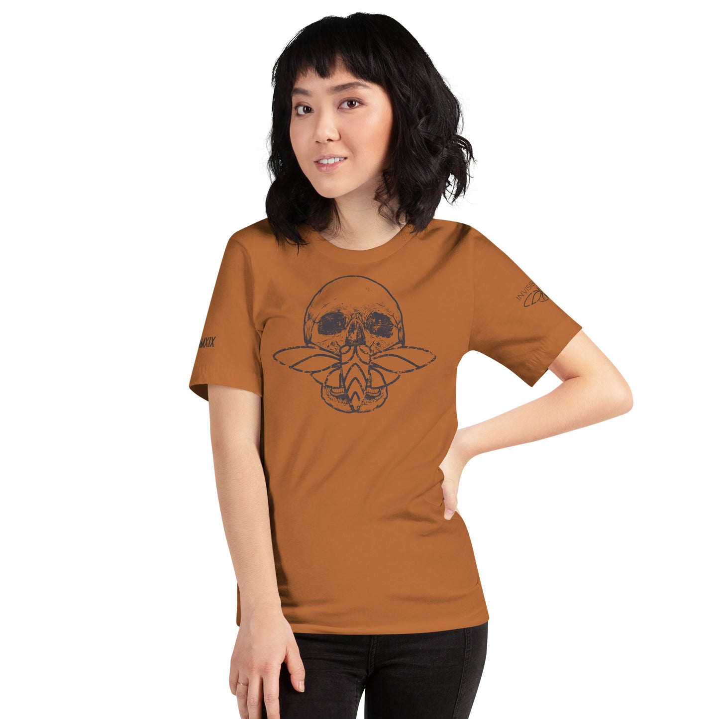 Cicada Skull Distressed Short sleeve t-shirt