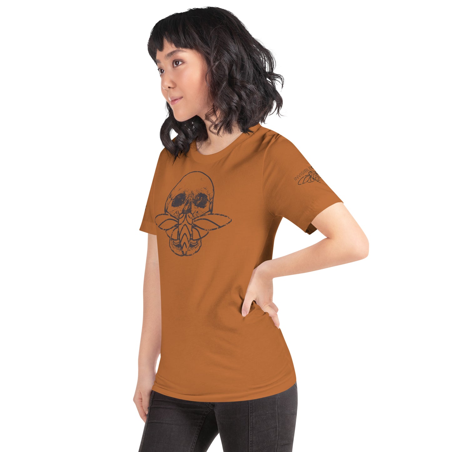 Cicada Skull Distressed Short sleeve t-shirt