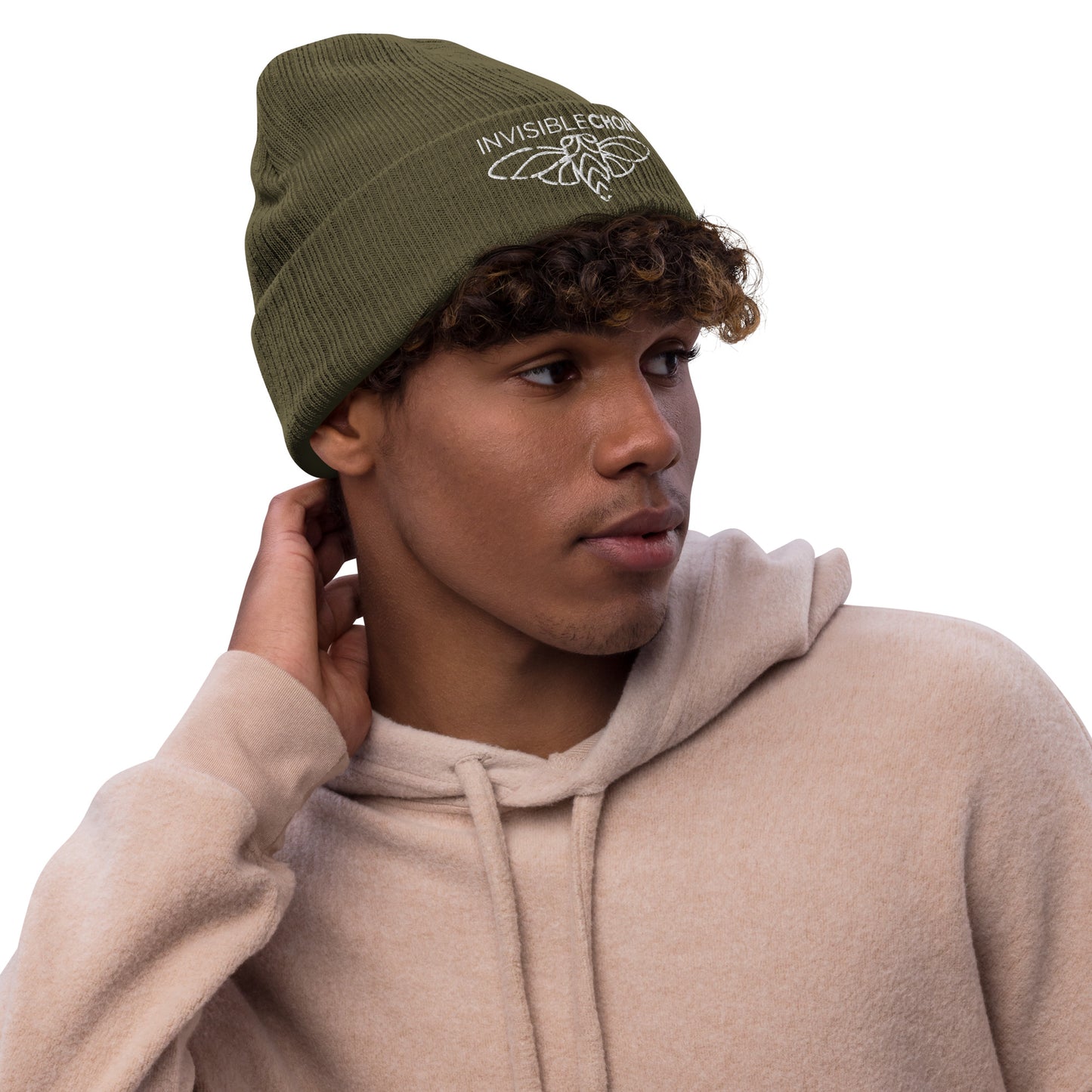 Invisible Choir™ Logo Ribbed knit beanie