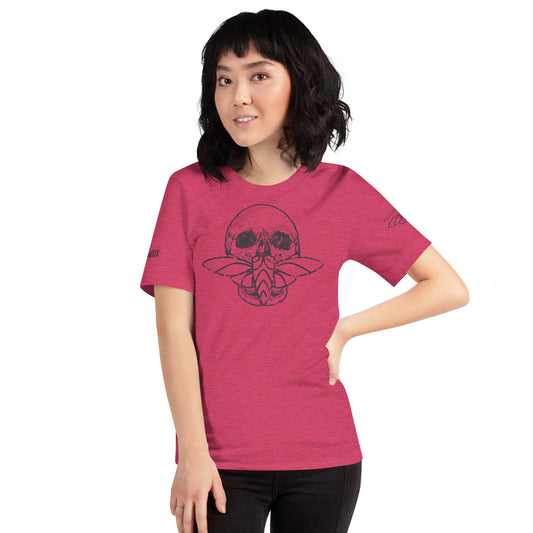 Cicada Skull Distressed Short sleeve t-shirt